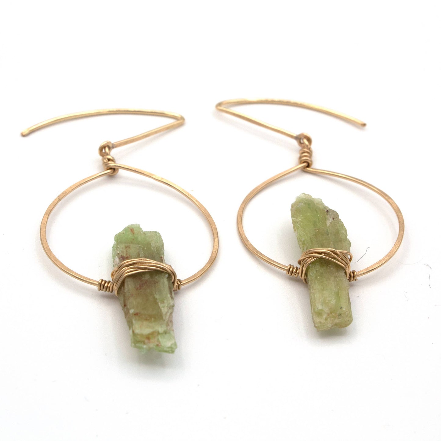 Green Kyanite Balance Earrings