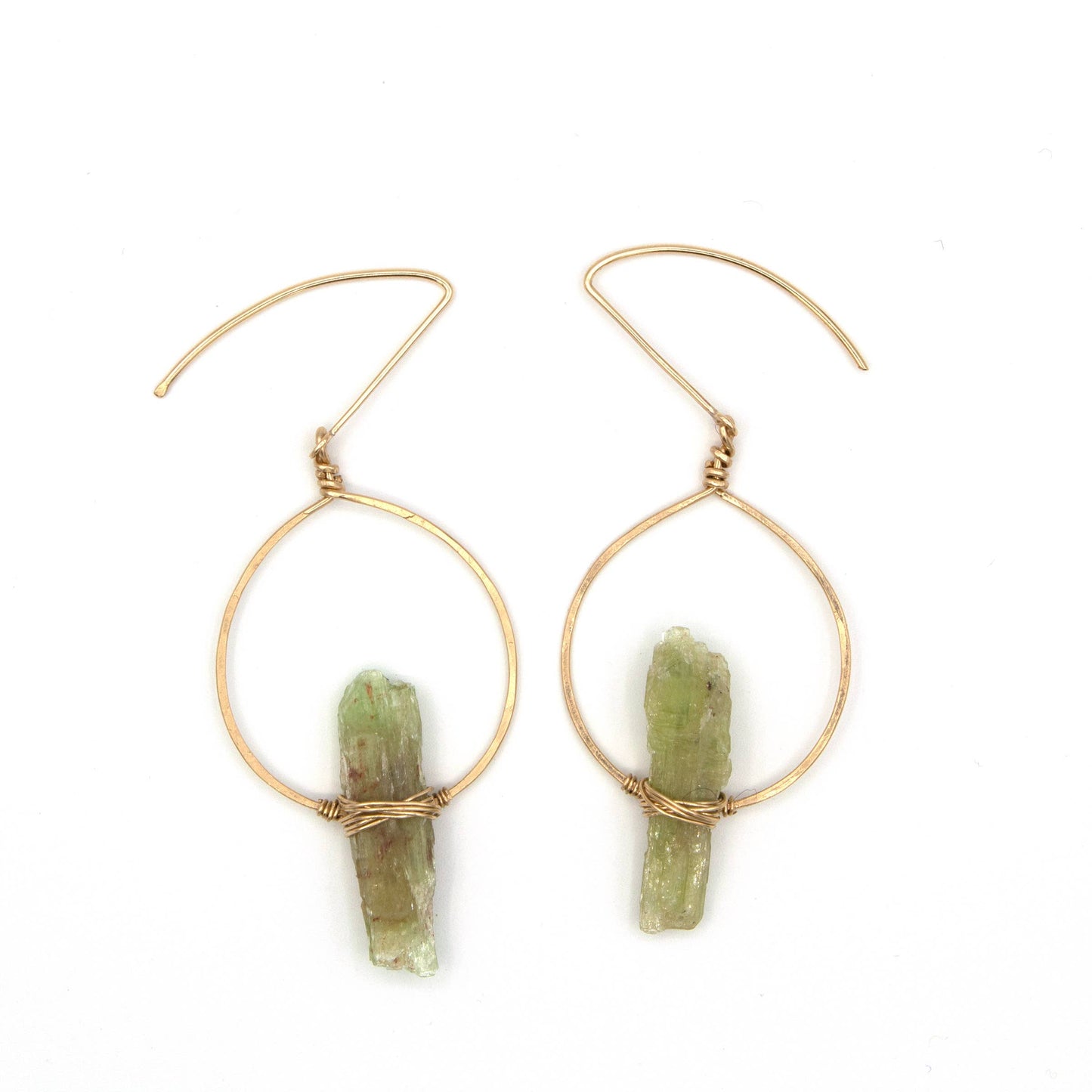 Green Kyanite Balance Earrings