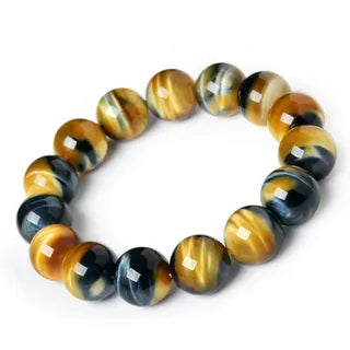 Gold and Blue Tigers Eye bracelet