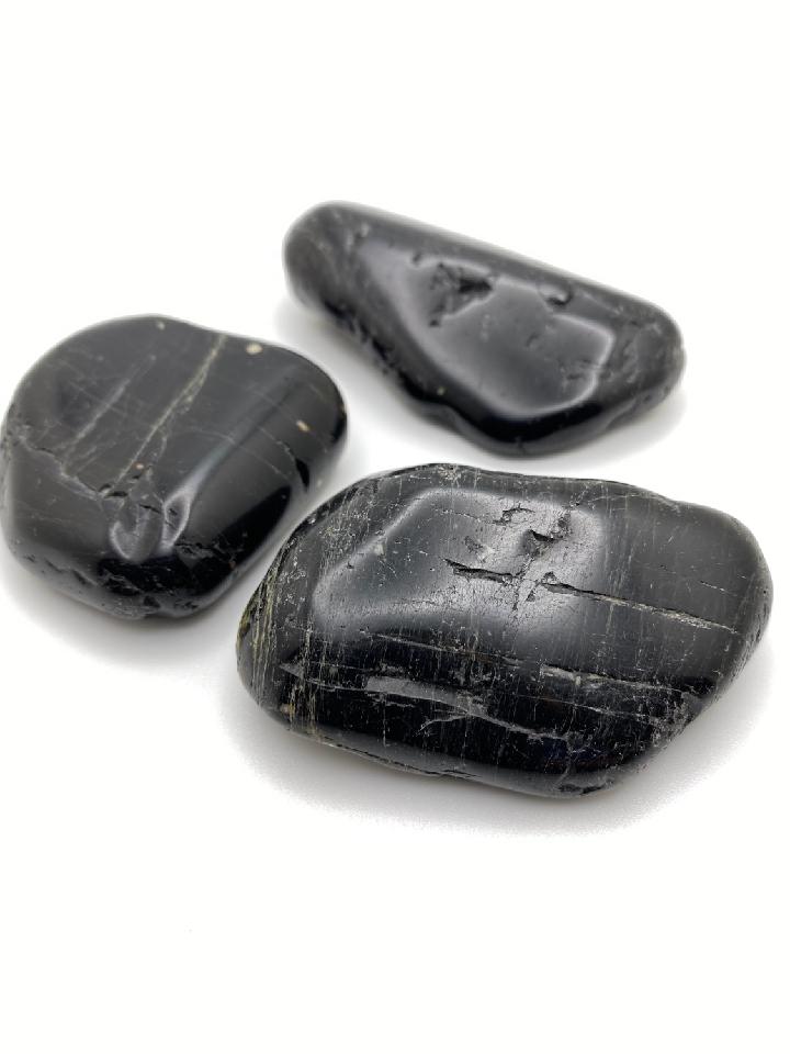 Black Tourmaline Polished Tumbled Stones